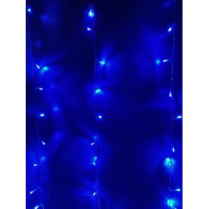 Гирлянда 300 СВД, синяя штора 3х3 метра