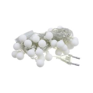 Гирлянда 40 свд, 5 метров, шарики, розовое свечение