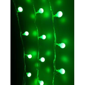 Гирлянда 25 свд, 3 метра, шарики, зеленая