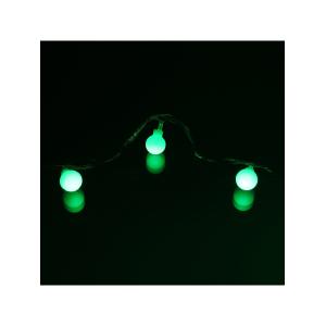 Гирлянда 40 свд, 5 метров, шарики, зеленая