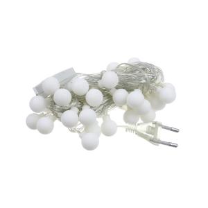 Гирлянда 40 свд, 5 метров, шарики, зеленая