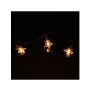 Гирлянда 40 свд, 5 метров, звезды, теплая белая