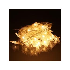 Гирлянда 40 свд, 5 метров, звезды, теплая белая, упаковка 2шт