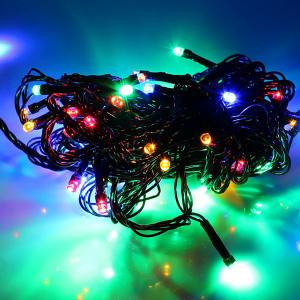 Гирлянда 40 СВД, цветная, нить, 6 метров, прозрачный провод[copy 62914]