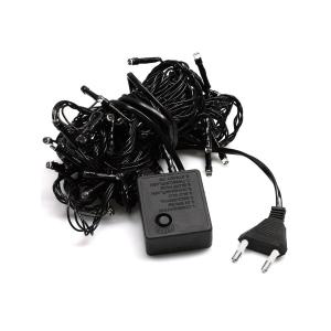 Гирлянда 40 СВД, цветная, нить, 6 метров,черный провод