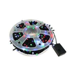 Гирлянда 400свд d6мм рубины 50м цветная уличная, черный провод