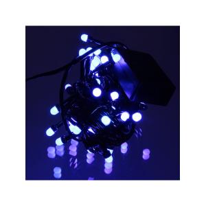 Гирлянда 50 СВД 7мм, синяя, матовые светодиоды, 6 метров