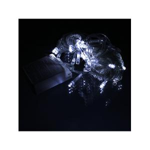 Гирлянда 50 СВД, белая, 5 метров белый провод