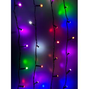 Гирлянда 120свд матовые d6мм, 20м цветная, черный провод