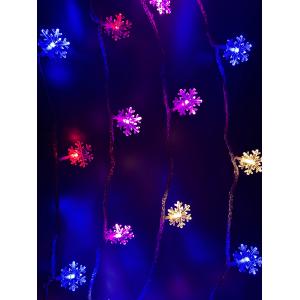 Гирлянда 70 свд 10 метров снежинки RGB