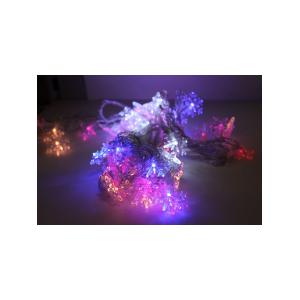 Гирлянда 70 свд 10 метров снежинки RGB