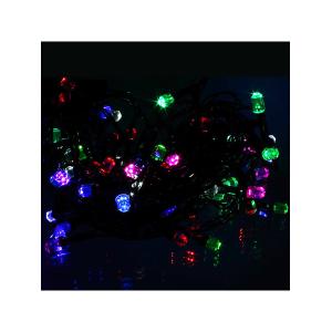 Гирлянда 70свд d7мм рубины, 7.5 метров, цветная, уличная, черный провод