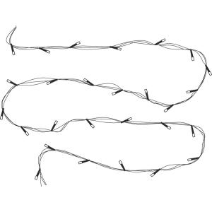 Гирлянда 240 свд матовых d6.5, 48 метров, цветная, уличная, черный провод