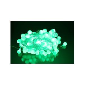 Гирлянда 90 свд, 10 метров, шарики, зеленая