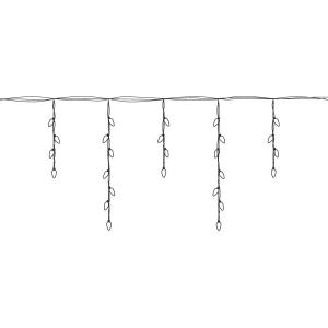 Гирлянда 96 свд 3 метра, бахрома белая теплая