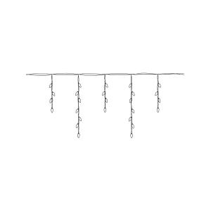 Гирлянда 96 свд 3 метра, бахрома белая теплая