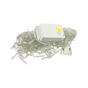 Гирлянда 96 свд 3 метра, бахрома белая теплая