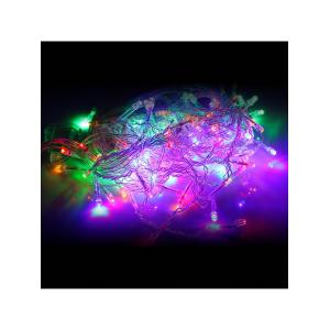 Гирлянда бахрома 100 свд, 1.7м 18 нитей RGB Звезды DICLD-100M-C нить прозрачная
