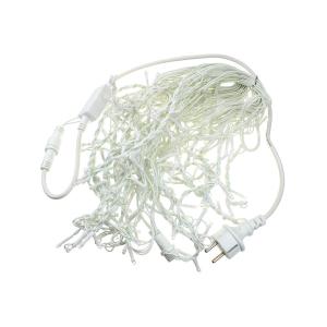 Гирлянда бахрома 100 свд 11*0,3 метра, теплая белая, с мерцанием белых холодных свд