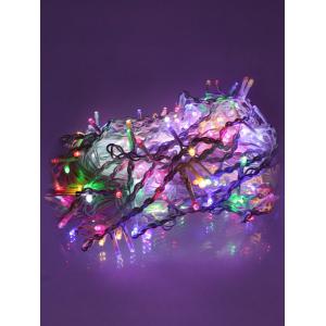 Гирлянда бахрома 395 свд 25 метров, белая, цветное свечение с мерцанием белых холодных свд