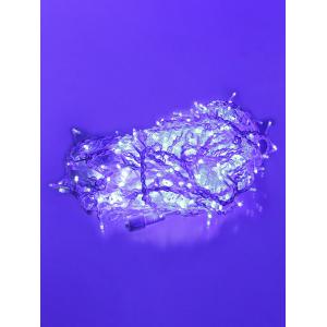 Гирлянда бахрома 395 свд 25 метров, белая, синее свечение с мерцанием белых холодных свд