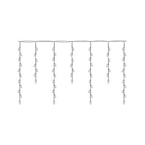 Гирлянда бахрома 400 свд 25*0,6 метра, белая, мерцающая