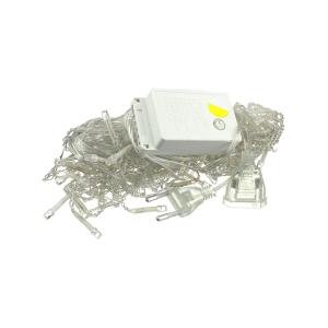 Гирлянда бахрома 96 свд 4*0,6 метра, цвет теплый белый смена режимов