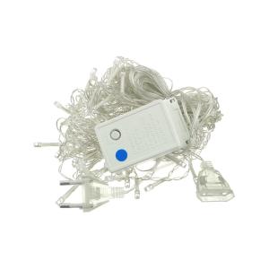 Гирлянда бахрома 96 свд 4*0,6 метра, синяя смена режимов