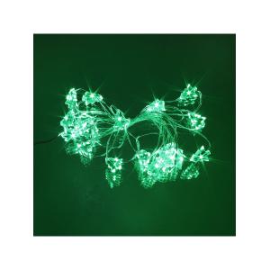 Гирлянда Navigator зеленая, 20 свд, нить 2,3м, 2АА, зеленые ёлочки