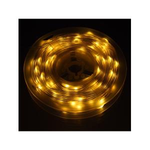 Гирлянда Роса 100 свд, 10 метров, цвет желтый, провод силикон