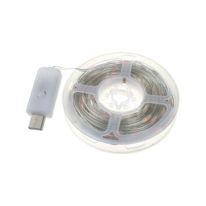 Гирлянда Роса 100 свд, 10 метров, цвет красный, провод силикон