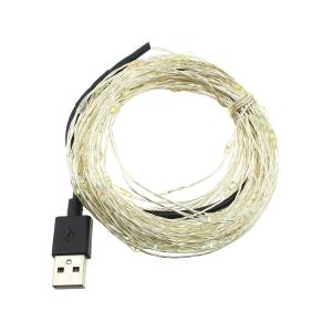 Гирлянда "Роса" 100 СВД 10 метров, цвет RGB