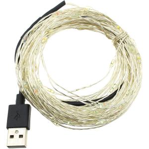 Гирлянда "Роса" 100 СВД 10 метров, цвет RGB