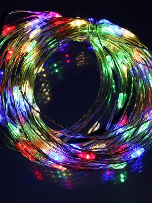 Гирлянда "Роса" 100 СВД 10 метров, цвет RGB