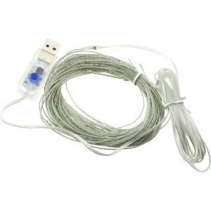 Гирлянда "Роса" 100 СВД 10 метров, цвет RGB, пульт