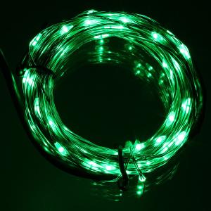 Гирлянда "Роса" 100 СВД 10 метров, цвет зеленый