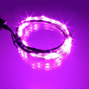 Гирлянда "Роса" 100 СВД 10метров, цвет розовый