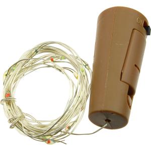 Гирлянда "Роса" 20 СВД 2 метра, цвет RGB батарейки в пробке 3AG13