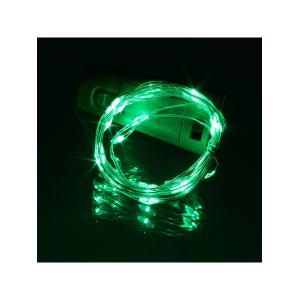 Гирлянда "Роса" 20 СВД 2 метра, цвет зеленый батарейки в пробке 3AG13