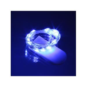 Гирлянда "Роса" 20 СВД 2 метра, синий цвет батарейки 2032*2(не входят)