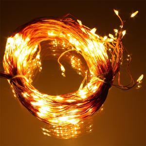 Гирлянда "Роса" 400 СВД, 20 нитей по 2 метра, цвет белый теплый