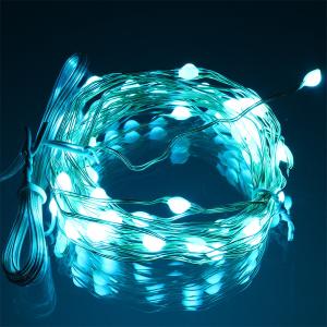 Гирлянда "Роса" 50 СВД , 5 метров, цвет RGB, пульт, Bluetooth, прищепки