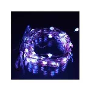 Гирлянда "Роса" 50 СВД , 5 метров, цвет RGB, пульт, Bluetooth, прищепки