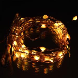 Гирлянда "Роса" 50 СВД , 5 метров, цвет RGB, пульт, Bluetooth, прищепки