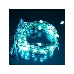 Гирлянда "Роса" 50 СВД , 5 метров, цвет RGB, пульт, Bluetooth, прищепки