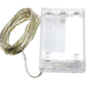 Гирлянда "Роса" 50 СВД 5 метров, синий цвет, батарейки АА*3 (не входят), дефект корпуса