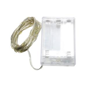 Гирлянда "Роса" 50 СВД 5 метров, синий цвет, батарейки АА*3 (не входят), дефект корпуса