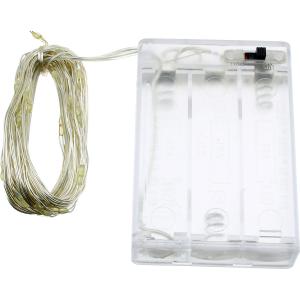 Гирлянда "Роса" 50 СВД 5 метров, синий цвет, батарейки АА*3 (не входят)