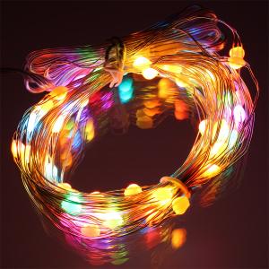 Гирлянда "Роса" 66 СВД , 10 метров, цвет RGB, пульт, Bluetooth