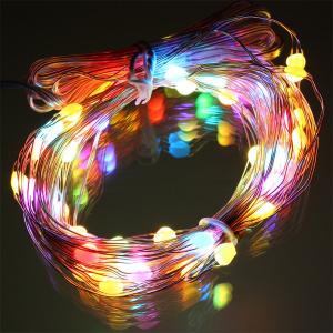 Гирлянда "Роса" 66 СВД , 10 метров, цвет RGB, пульт, Bluetooth